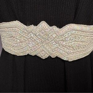 Elegant Sequin Embellished Belt vintage 70’s